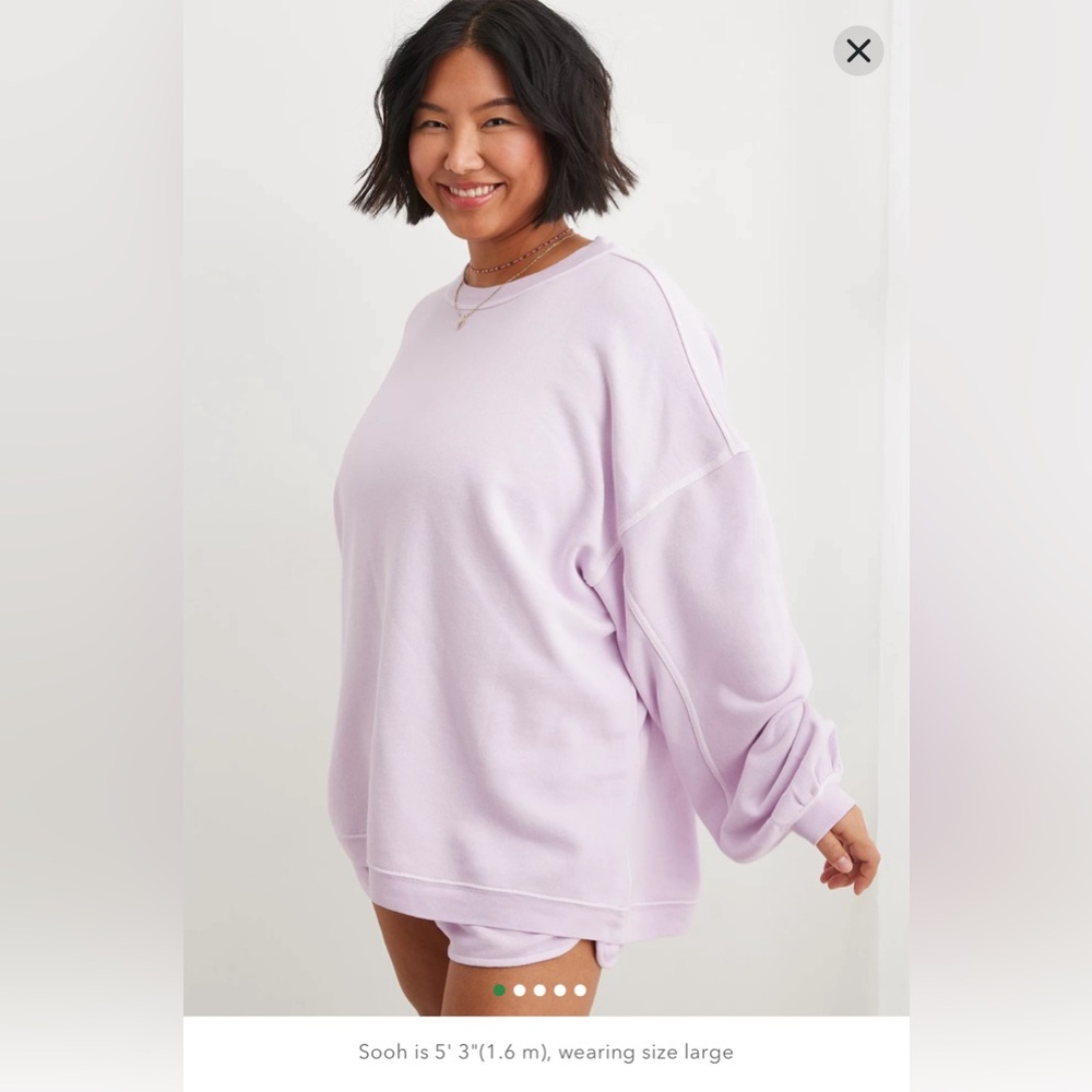 Lavender Aerie Crewneck Sweater